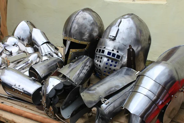 Historic iron armor closeup — Stockfoto