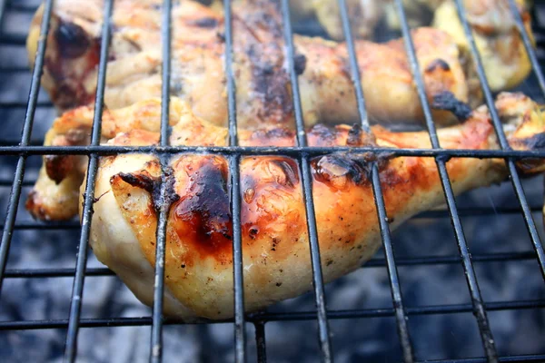 iştah açıcı ızgara tavuk bacak üzerinde ızgara portre