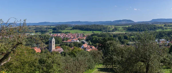 Neckartailfingen Und Die Schwäbische Alb Baden Württemberg — Stockfoto