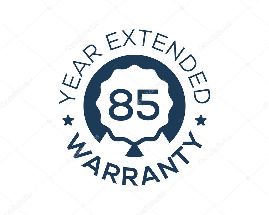 85 Years Warranty images, 85 Year Extended Warranty logos