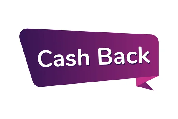 Cash Back Bildvektor Cash Back Banner Design — Stockvektor