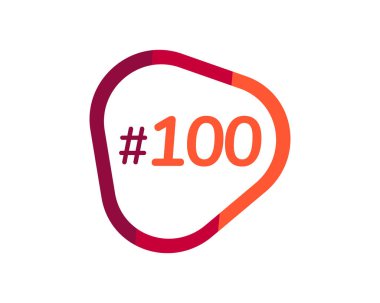100 numaralı resim tasarımı, 100 logo