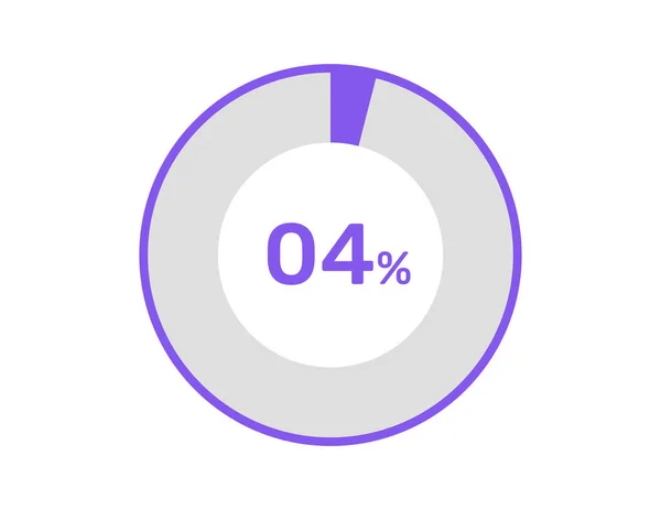 Circle Percentage Diagrams Percentage Ready Use Web Design Infographic Business — Stock Vector