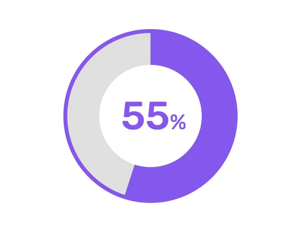 Kruh Procenta Diagramy Procento Připraven Použití Pro Web Design Infografii — Stockový vektor