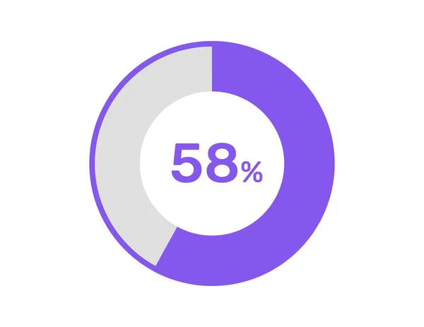 Diagramas Porcentagem Círculo Pronto Para Uso Para Web Design Infográfico —  Vetores de Stock