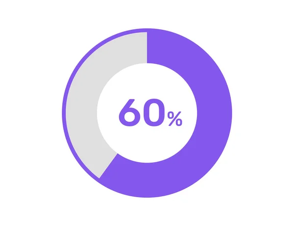 Circle Percentage Diagrams Percentage Ready Use Web Design Infographic Business — Stock Vector