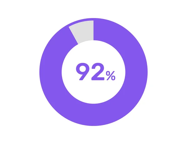 Procento Diagramů Kružnic Procent Připraveno Použití Pro Web Design Infografii — Stockový vektor