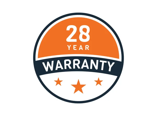 Year Warranty Years Warranty Badge — Stock Vector