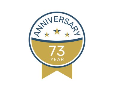 73. Yıldönümü logo vektör şablonları, 73. Yıl dönümü tasarımı 