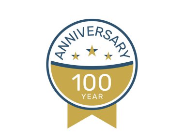 100. Yıl dönümü logo vektör şablonları, 100. Yıl dönümü tasarımı 