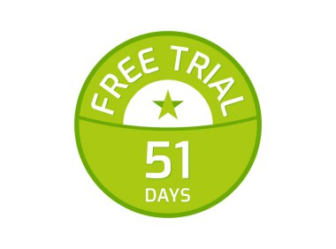 51 Gün Serbest Deneme logosu, 51 Gün Serbest Deneme Görünümü