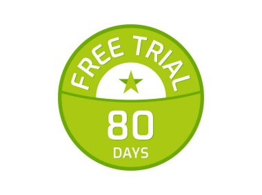 80 Gün Ücretsiz Deneme logosu, 80 Gün Serbest Deneme