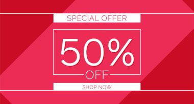 % 50 indirimli pankart,% 50 indirimli pankart tasarımı