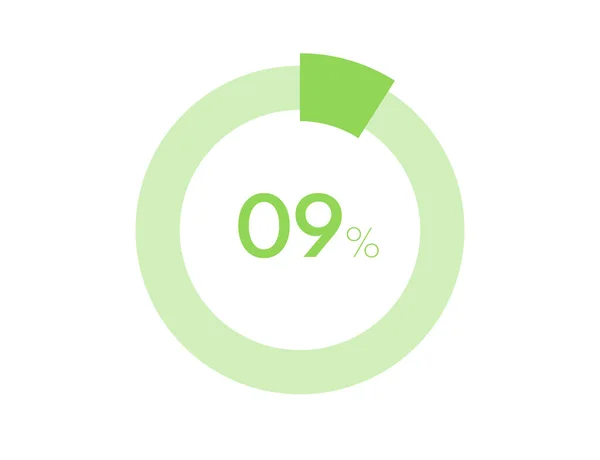 Cirkel Diagram Infographics Vektor Procentandel Klar Att Använda För Webbdesign — Stock vektor