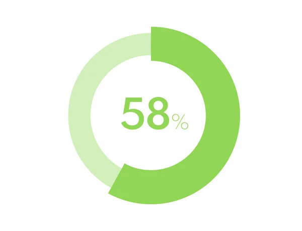 円図インフォグラフィックベクトル ウェブデザインのために使用する準備ができて58 — ストックベクタ