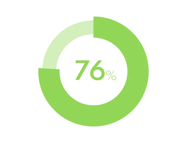 다이어그램 그래픽스 Percentage 디자인에 — 스톡 벡터