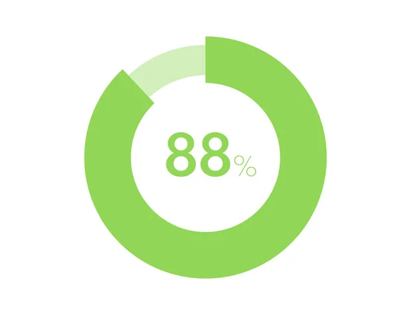 Kruhové Diagramy Infographics Vector Procento Připravené Použití Pro Web Design — Stockový vektor