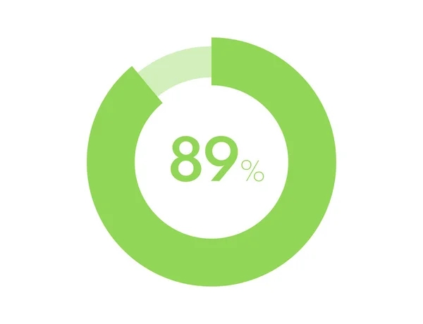 Schematy Okręgu Wektor Infografika Procent Gotowy Użycia Projektowania Stron Internetowych — Wektor stockowy
