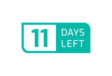 Beyaz arka planda 11 Gün Kaldı, 11 Gün Kaldı