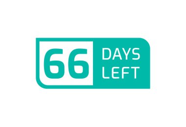 Beyaz arka planda 66 Gün Kaldı, 66 Gün Kaldı