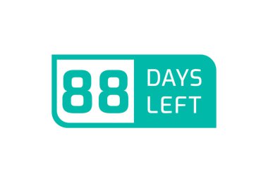 Beyaz arkaplanda 88 Gün Kaldı, 88 Gün Kaldı