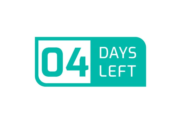Beyaz arkaplanda 4 Gün Kaldı, Geriye Kalan 4 Gün