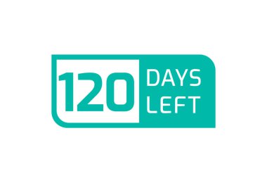 Beyaz arka planda 120 Gün Kaldı, Geriye 120 Gün Kala
