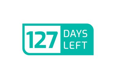 Beyaz arkaplanda 128 Gün Kaldı, 128 Gün Kaldı