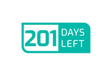 Beyaz arkaplanda 201 Gün Kaldı, 201 Gün Kaldı