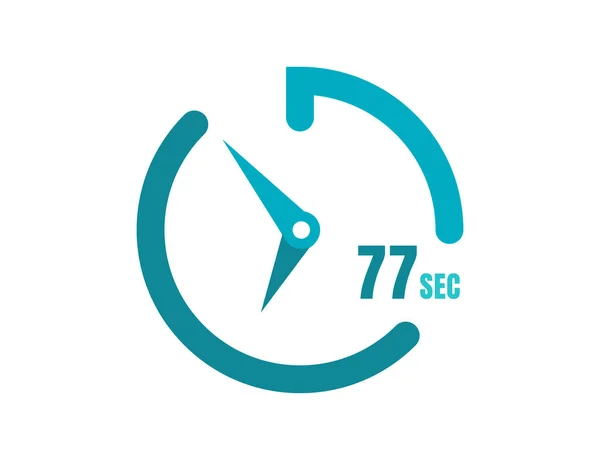 Таймер Sec Simply Icon Design Second Clocks Символы Секундомера Секунд — стоковый вектор