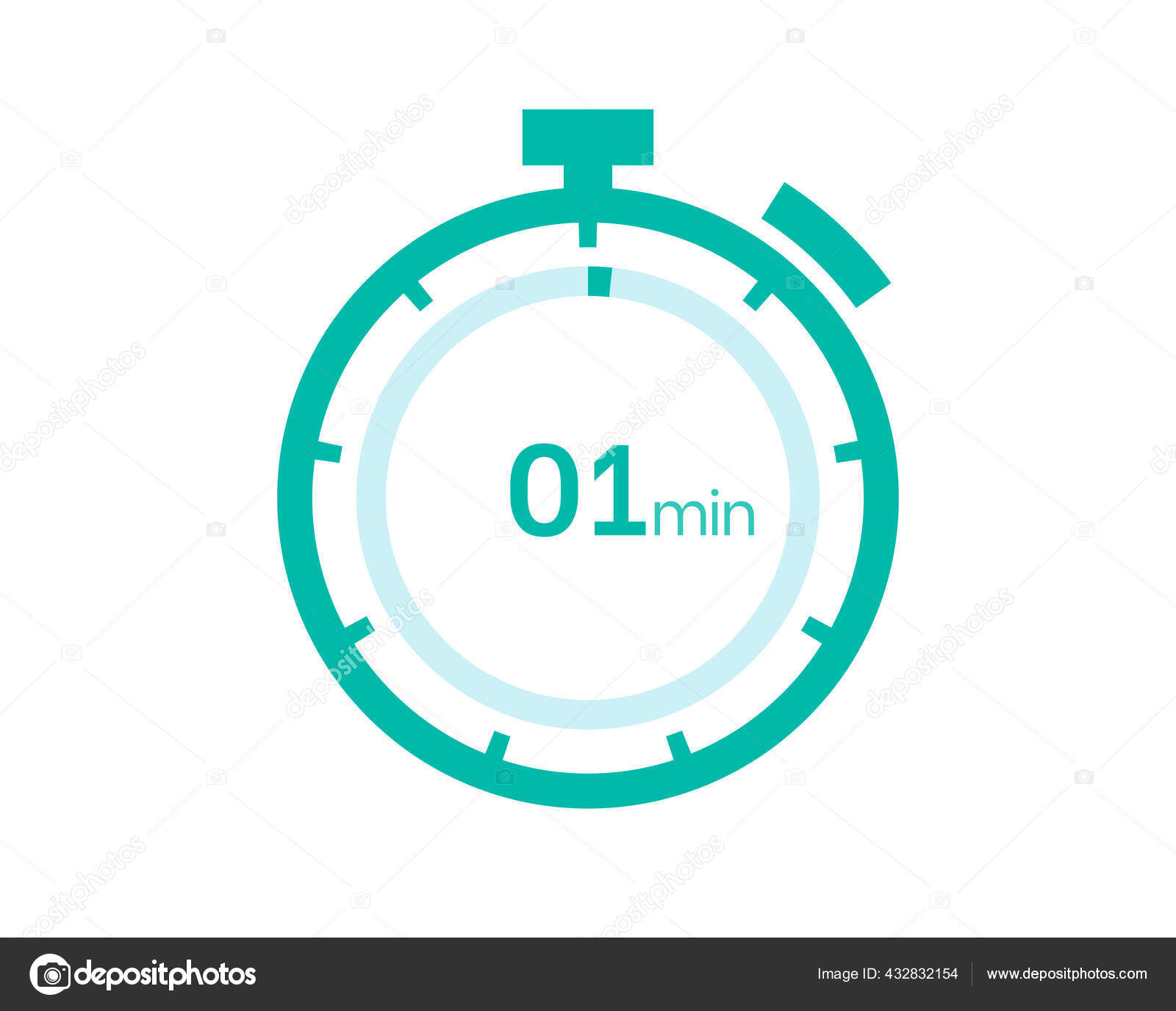 Minutes Timer Icon Digital Timer Clock Watch Timer Countdown Stock ©RubelHossain