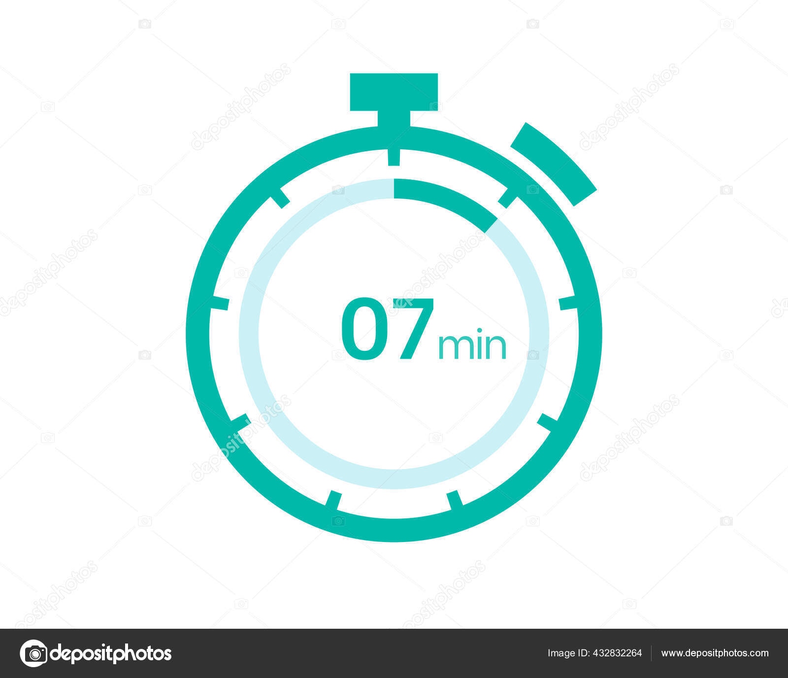 Minutes Timer Icon Min Digital Timer Clock Watch Timer Countdown Stock