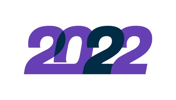 Feliz Año Nuevo 2022 Ilustración Vectorial Para Banner Volante Tarjeta — Vector de stock