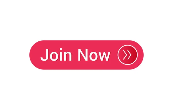 Join Now Knop Join Now Pictogram — Stockvector