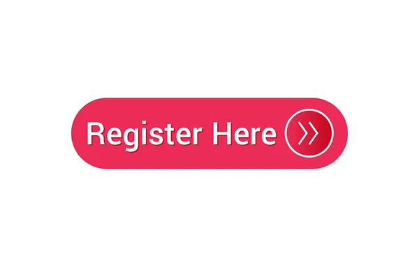 Register Here Button Register Here Icon — Stock Vector