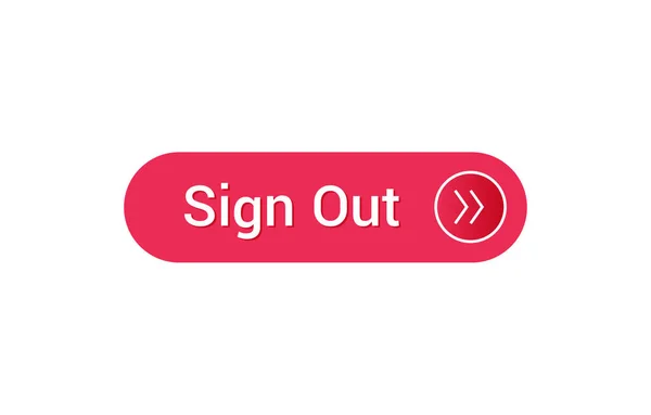 Çıkış Düğmesini Imzala Çıkış Simgesini Imzala — Stok Vektör