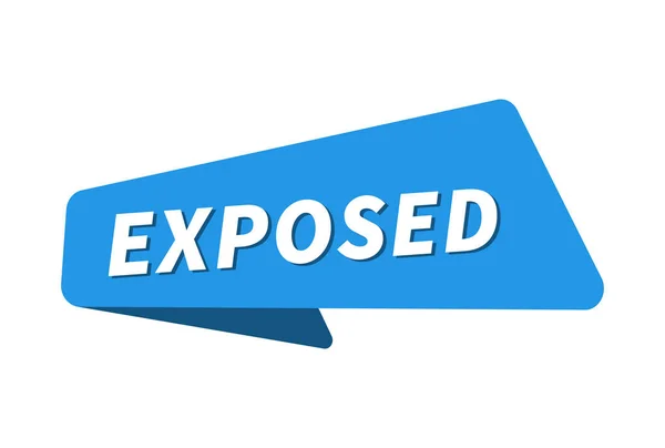 Leleplezett Kép Exposed Banner Vektor Illusztráció — Stock Vector