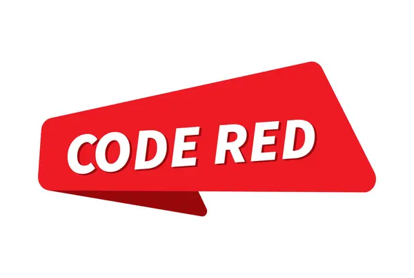 Code Image Rouge Code Illustration Vectorielle Bannière Rouge — Image vectorielle