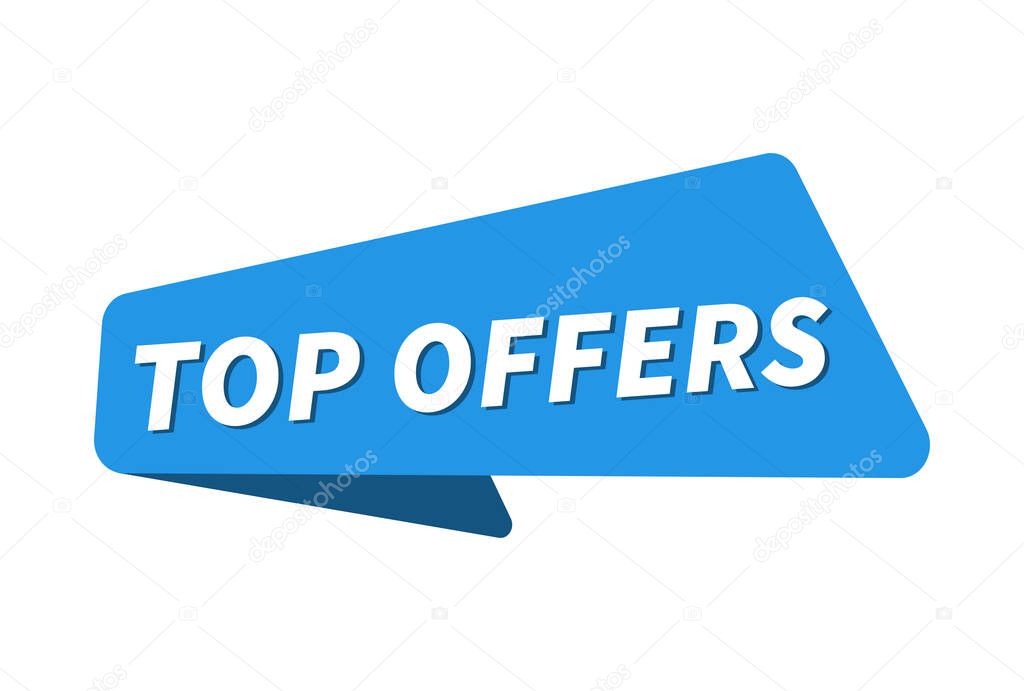 Top offers image. Top offers banner vector illustration