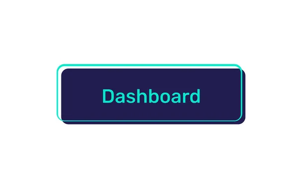 Dashboard Vector Buttons Isolated White Background — Stock Vector