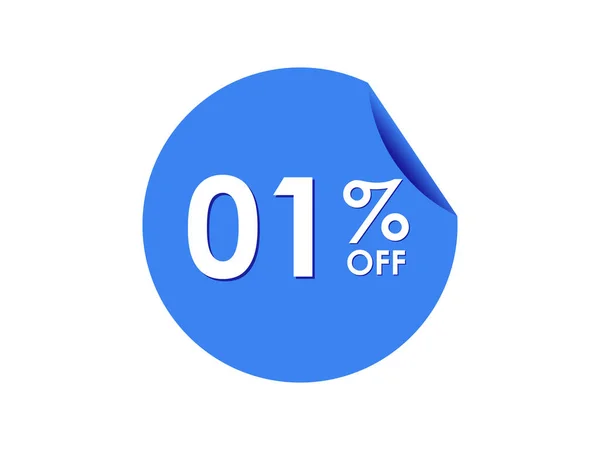 Sticker Percent Discount Special Offer Price Label — Stock Vector
