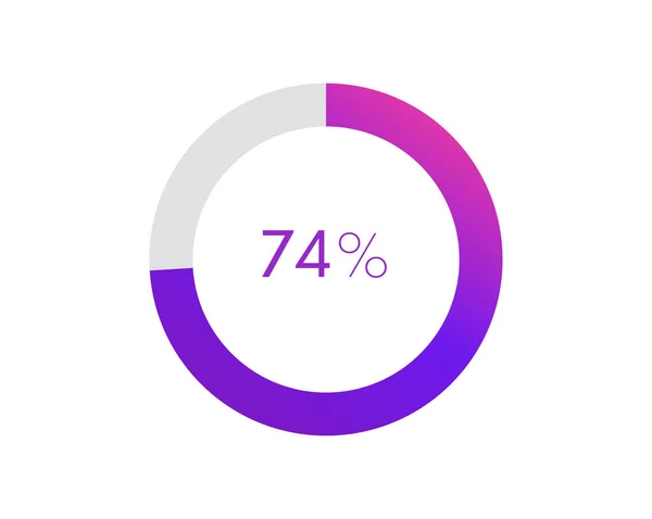 차트입니다 Circle Diagram Business Illustration Percentage Vector Infographics — 스톡 벡터