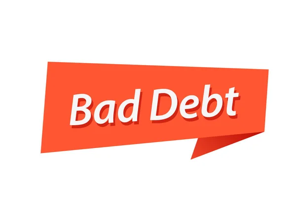 Bad Debt Banner Design Vector — 스톡 벡터