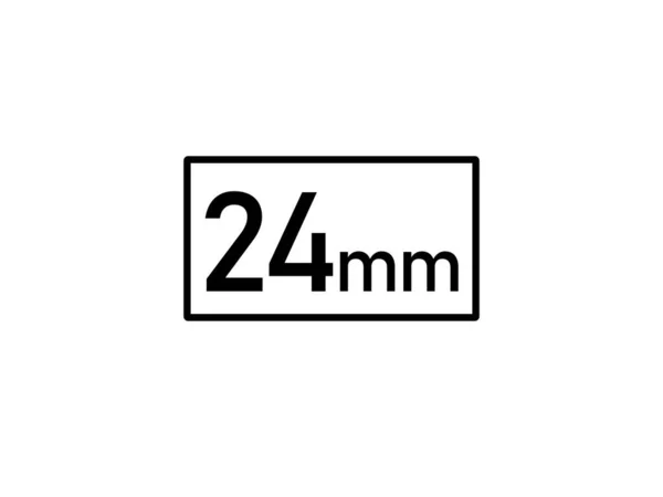 Millimeters Icon Vector Illustration Size — Stock Vector