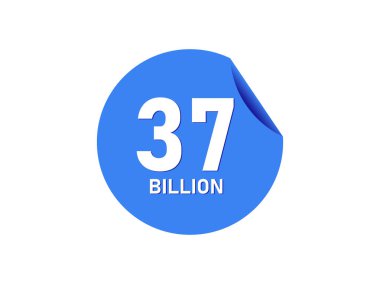 Mavi etiket üzerinde 37 milyar metin