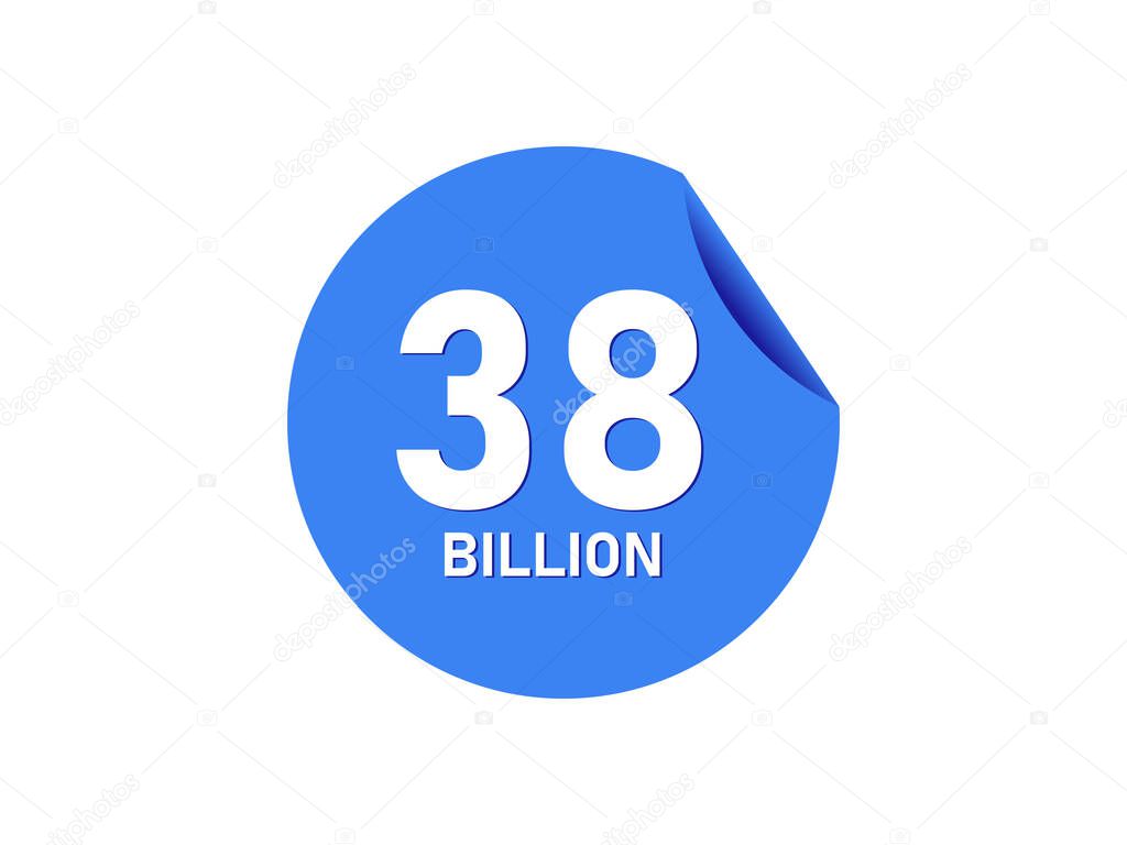 38 Billion texts on the blue sticker