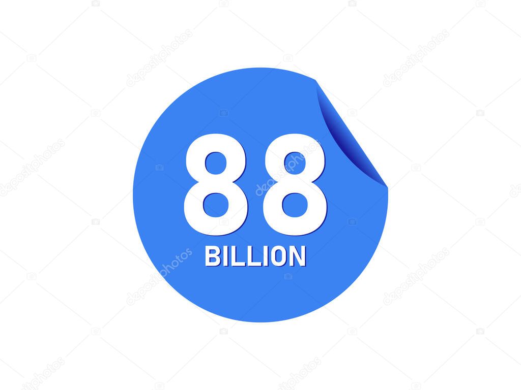 88 Billion texts on the blue sticker