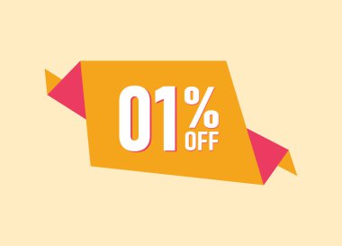 % 1 indirimli bayrak,% 1 indirimli bayrak tasarımı