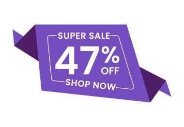 Süper İndirim% 47 indirimli. Yüzde 47 İndirim Afişi