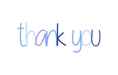 Teşekkür ederim. Kaligrafik tipografi Vektörü illüstrasyonu